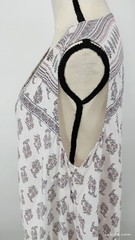 NEW Pure Jill 100% Linen Bungalow Dress in Mauve Tint Paisley Stripe XL