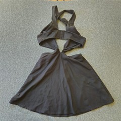 Revolve NBD x NAVEN Cutout Mini Dress Fit & Flare Size Medium LBD Cocktail Date