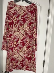 Lilly Pulitzer Beautiful Floral Shift Dress MIDI Sz S 34 Bust Rayon Stretch EUC