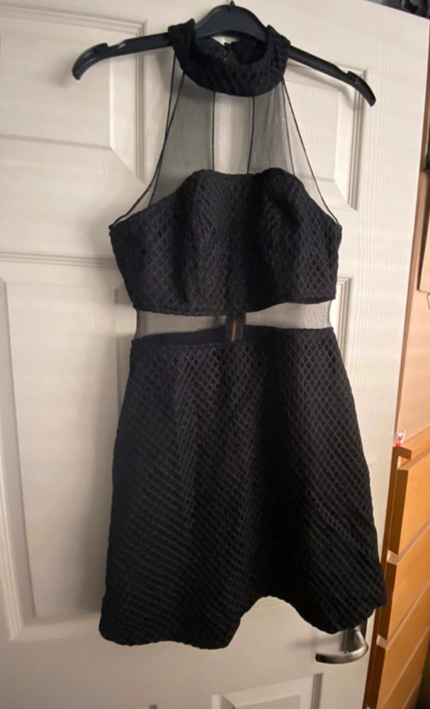 New Look Premium UK Size 10 halter neck mesh style Dress