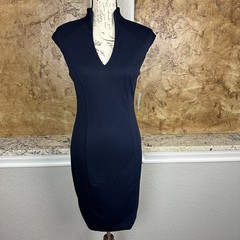 NWT Alexia Admor Katrina Midi Sheath Dress Women&rsquo;s Small Cap Sleeve Blue