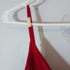 VENUS Red V-Neck Strappy A-Line Knee Length Pleated Dress Size 6