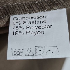 Dazy Tan Beige Contrast Collar Midi Shirt Dress Size L Long Sleeve Rayon Blend