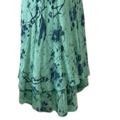 Nina Murati Womens Sm Sleeveless Cotton Gauze Bias Cut Midi Maxi Dress Pull On
