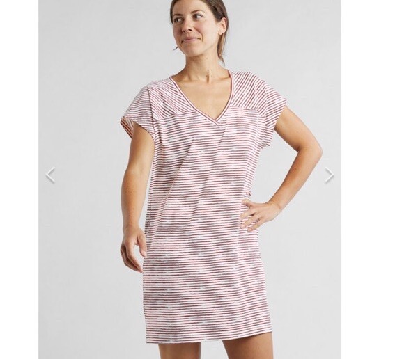 Title Nine Hiolani Painted Stripe Shift Knit Dress Small 2021