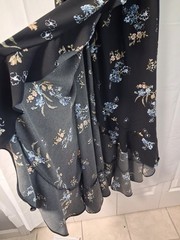 Chelsea Studio Black Floral Knit cottagecore boho-chic classic sleeveless dress