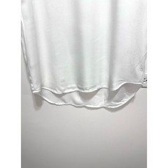 CLOTH & STONE White V-Neck Sleeveless Round Hem Hi Low Tunic Top Dress Size M