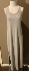 Artisan NY M Sleeveless Beige Minimalist Jersey Maxi Dress W Bralette