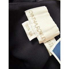 NWT Cynthia Rowley Women&rsquo;s Black Silk Sleeveless Sheath Dress Tie Back Sz 6