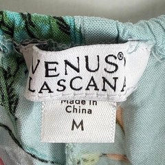Venus Lascana Blue Floral Maxi Dress Spaghetti Strap Tie Back M Resort Boho