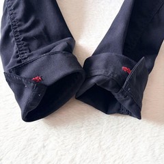 Tricot Comme des Garcons Dot Shirt Dress Mixed Material Navy S
