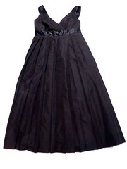 The Limted Pleated Tie Back Lined Dress Womens Size 2 Black New Without Tag