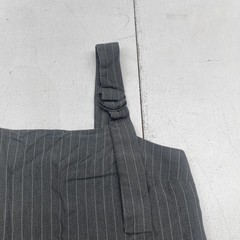 Silence + Noise Dress Womens Medium Gray Pinstripe Pinafore Jumper Sleeveless