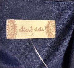 Altar&rsquo;d State Romper Navy Mini Crossover Front Tiered Bottom NWT Size Small