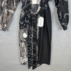 Black Milk Dress Womens Medium Black White Vampire Spellbound Batwing Goth Witch