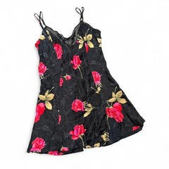 VTG 90s Victoria’s Secret Rose Silk Mini Slip Dress
