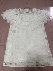 JJ’s Fairyland white Embroidery Boho Dress, Size Medium