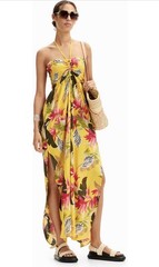 Desigual Women&rsquo;s Jumpsuit Size: Large Jungle Tropical Print Swim Coverup NWT