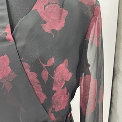 John Roberts 1-piece shift w floral wrap jacket Size 10 Women’s Wedding Guest