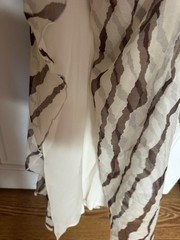 Future Collective Zebra Print One Shoulder Ruffle Maxi Dress 2XS, S, M, L, XL 1X