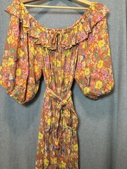 Spell & the Gypsy Collective Floral Dress Vibrant, Orange, Yellow Botanical