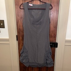 2026 Steampunk Retro Olive/Army Green Retro Edgy Ribbed Dress M/L