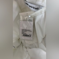 Self Portrait White Taffeta Flared Mini Dress UK6/US2