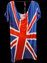BNWT Rare Geri Halliwell Next Union Jack Sequin Dress Coronation Patriotic UK 8