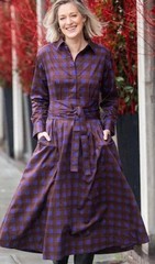 Jasper Conran blue & choc check