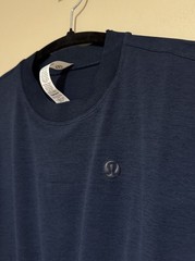 NWT Lululemon Size 6 Smocked Waist T-Shirt Dress TRNV True Navy Blue $118