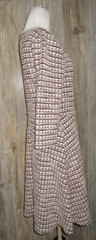 Max Studio Womens Sz Small Red Black Beige Blue White Tweed Dress Twee Academia