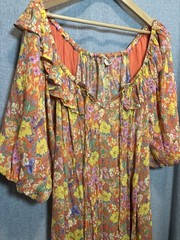 Spell & the Gypsy Collective Floral Dress Vibrant, Orange, Yellow Botanical