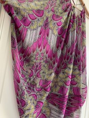 Mara Hoffman Pink Shades Cover Up Halter Neck Front Slit Beach Dress One Size