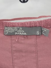 Prana Dress Womens Small Pink Mixed Knit Raglan Sleeve Sheath Athleisure Casual
