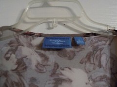 Women&rsquo;s Beautiful Simply Vera Wang Wrap Dress Size M Floral Gray Mauve Womens