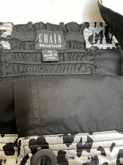 Vintage Chain Reaction Black Button Down Pinafore Dress S10 (VF42)