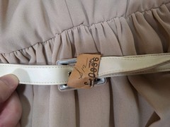 Beige Maxi Dress Matching Jacket Faux Pearls Rhinestones Sheer Chiffon? Size 12