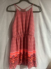 GB Women&rsquo;s Size Xlg Flores cent Orange Dress