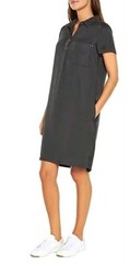 New GAP Womens Lightweight Relaxed Fit Pocketed Tencel Dress Size XL gray