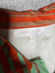 Borgo de Nor Multicolour Patchwork Halter Midi Dress UK 14 2