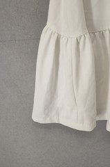Endless Rose Women Dress Small Off White 100% Polyester Cut Out Ruffle Mini