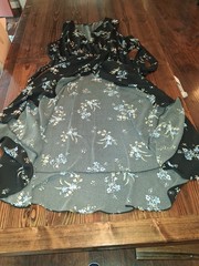 Chelsea Studio Black Floral Knit cottagecore boho-chic classic sleeveless dress