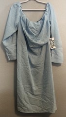 Future Collective Womens Long Sleeve Dress Light Blue 20 Stretchy Boho Cottage