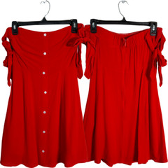 Capulet Giulia Off the Shoulder Mini Dress Womens Small Cherry Red Revolve Party