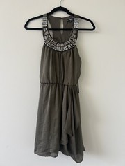 Brand New Dress w Embellished Neck Mandee Dress! Keyhole back closure in size M