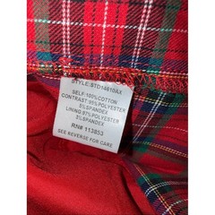 Sugarlips Arvada Red Multi Plaid Mari Tiered Midi Dress Size 3X