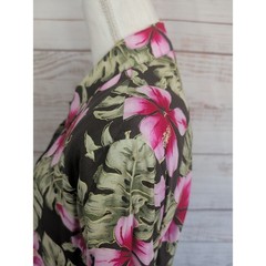 Notations Tropical Floral 2‑Pc. Set M Button Top Maxi Skirt Rayon Mexico – Meas