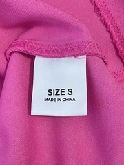 Express Pink Solid Fit & Flare V-Neck Sleeveless Short Zip Dress S