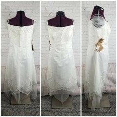 Light In The Box Women&rsquo;s White Sleeveless Formal Wedding Maxi Dress Size 22