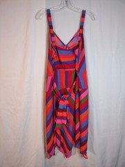 a * n * d e a w y Sundress Sleeveless Bright Multi Colors Size XXL